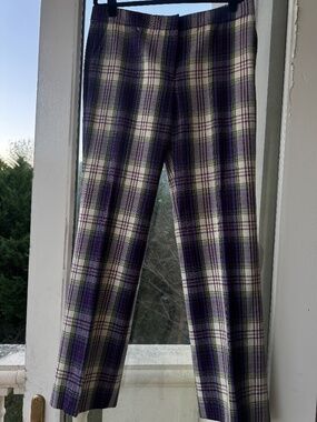 RARE Burberry London Plaid Trousers — Size US 6 —